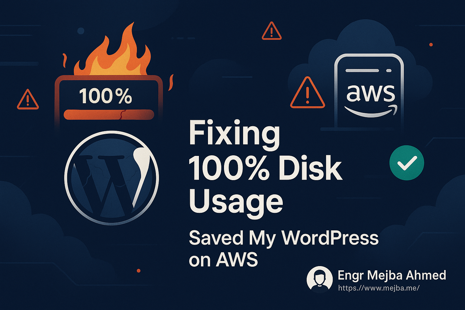 100% Disk Usage! How I Saved My WordPress Server from Repeated Crashes on AWS