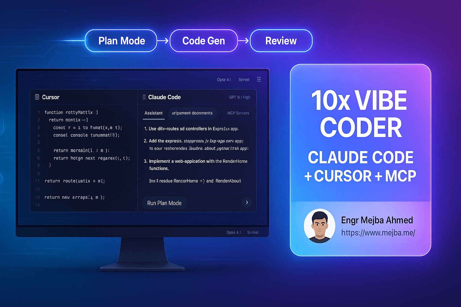 10x Vibe Coder: The Ultimate Claude Code + Cursor + MCP Workflow Guide for Solo Developers (2025)