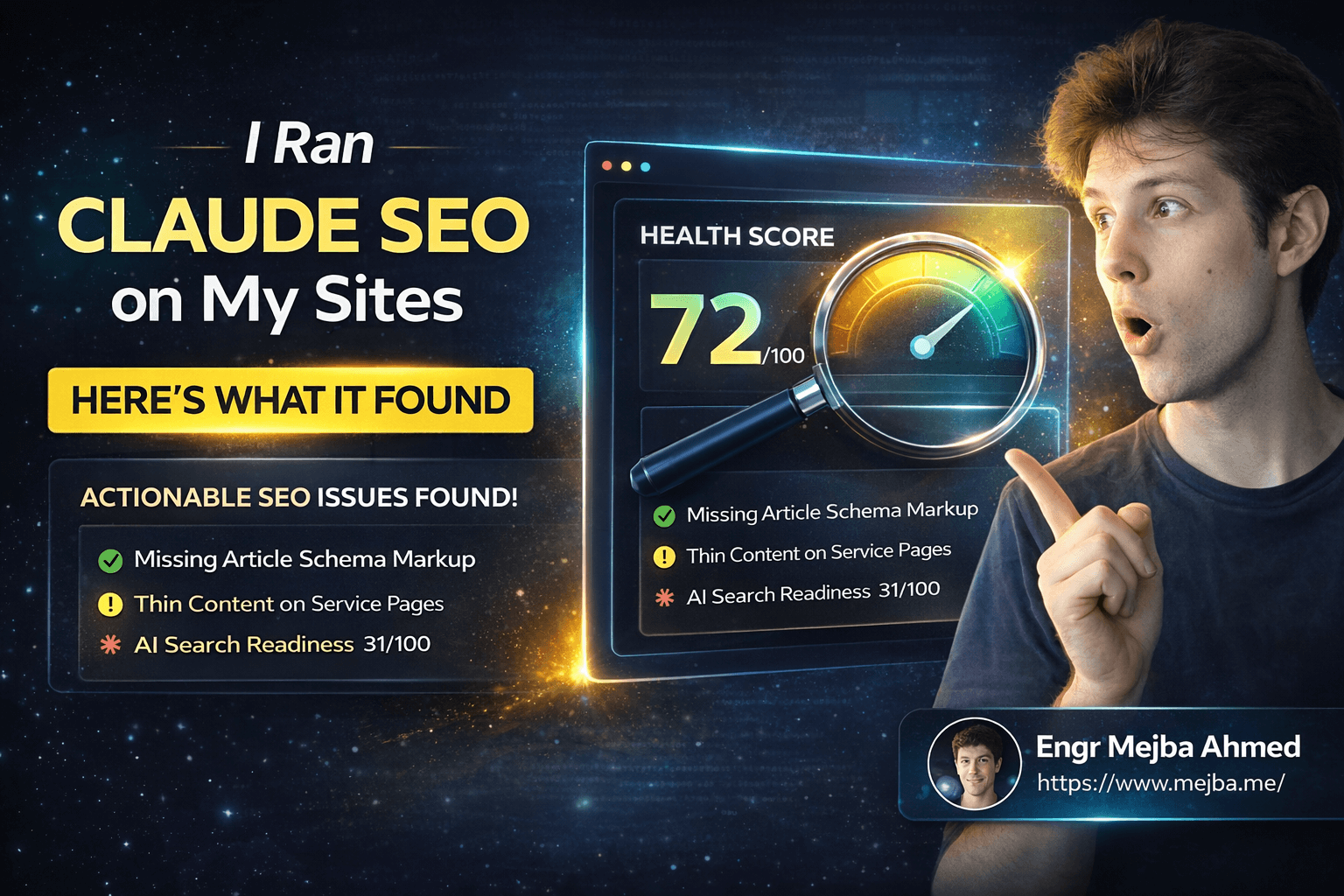 I Ran Claude SEO on My Sites — Here's What It Found