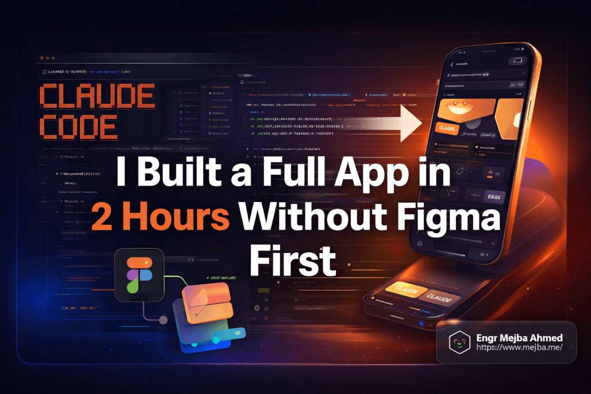 I Built a Full App in 2 Hours Without Figma First