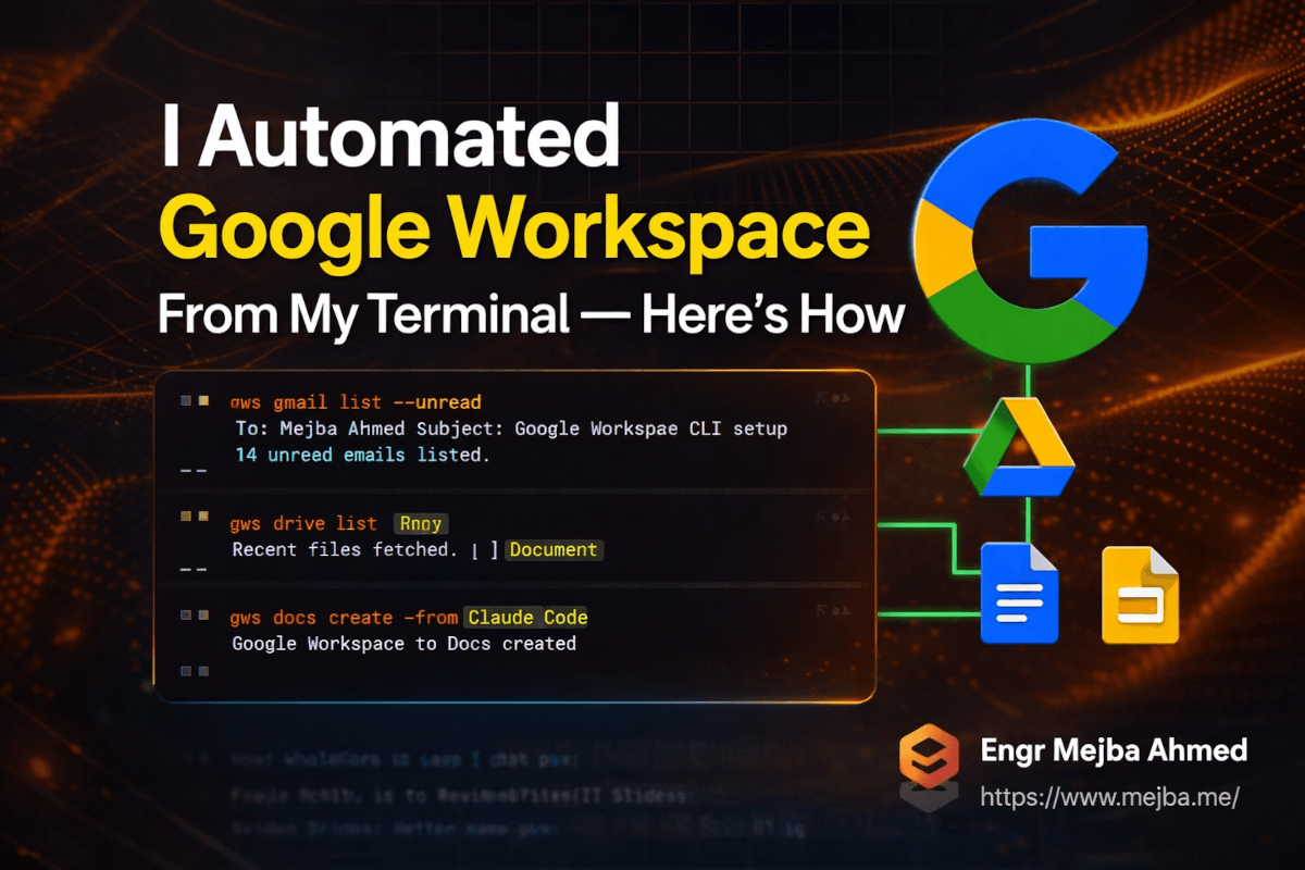I Automated Google Workspace From My Terminal — Here's How