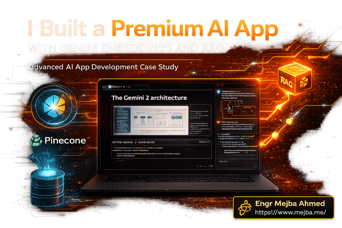 Ich habe eine Premium-KI-App mit Gemini Embeddings und RAG gebaut