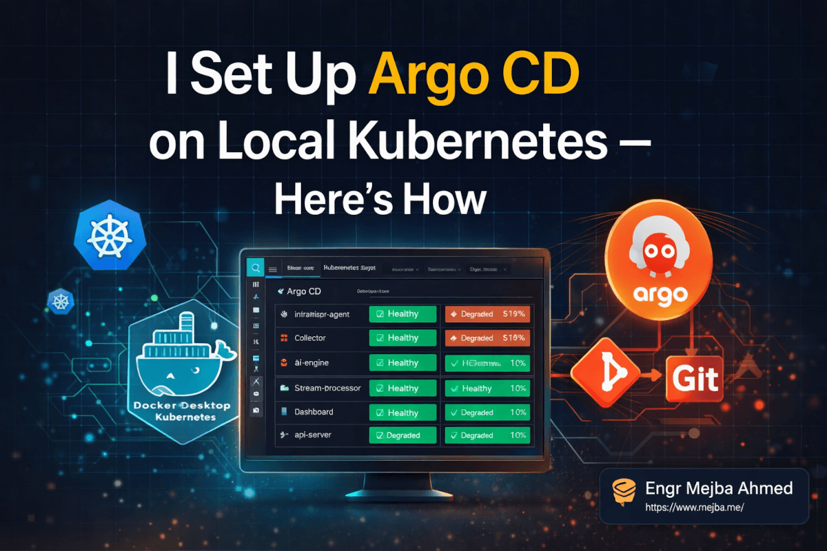 Ich habe Argo CD auf lokalem Kubernetes eingerichtet — So habe ich es gemacht