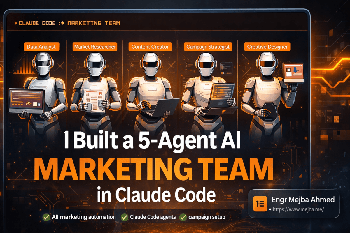 Construí un Equipo de Marketing con 5 Agentes de IA en Claude Code