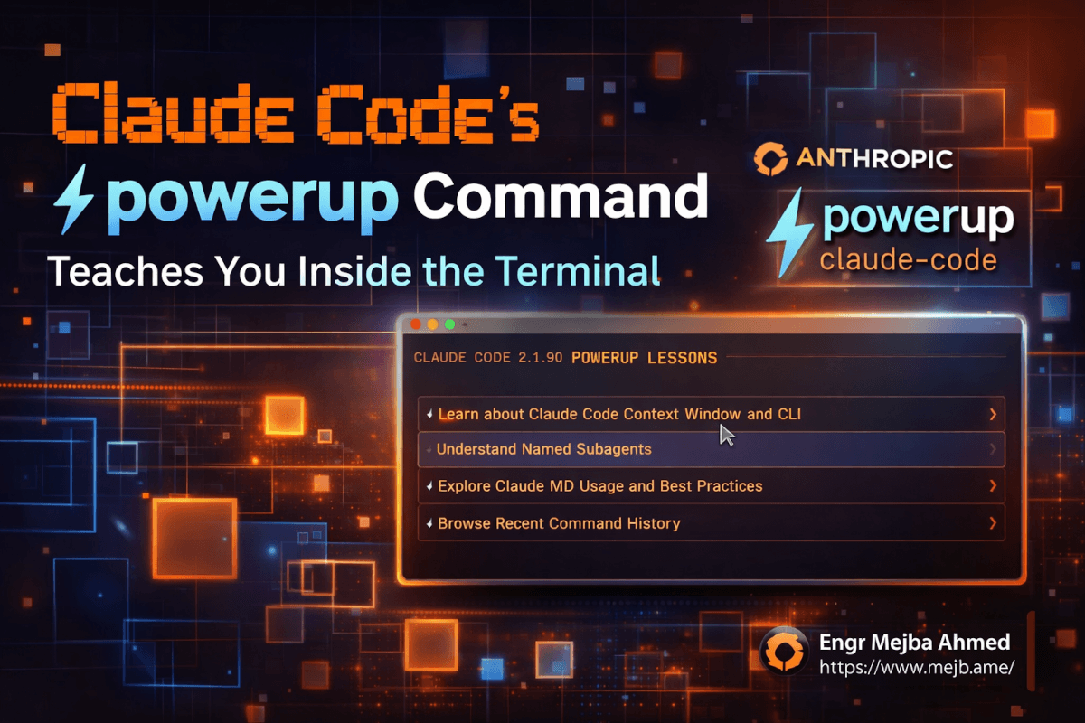 Claude Code's /powerup Command Teaches You Inside the Terminal