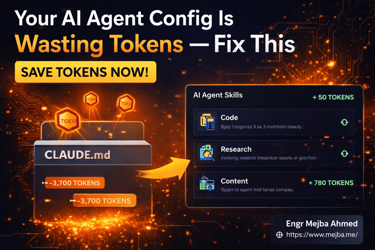 Your AI Agent Config Is Wasting Tokens — Fix This