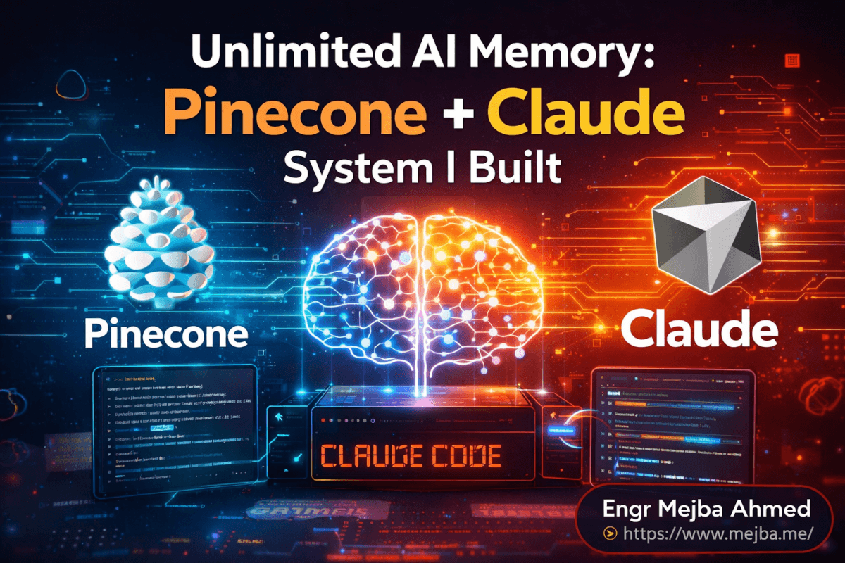 Memoria ilimitada para IA: el sistema que desarrollé con Pinecone y Claude