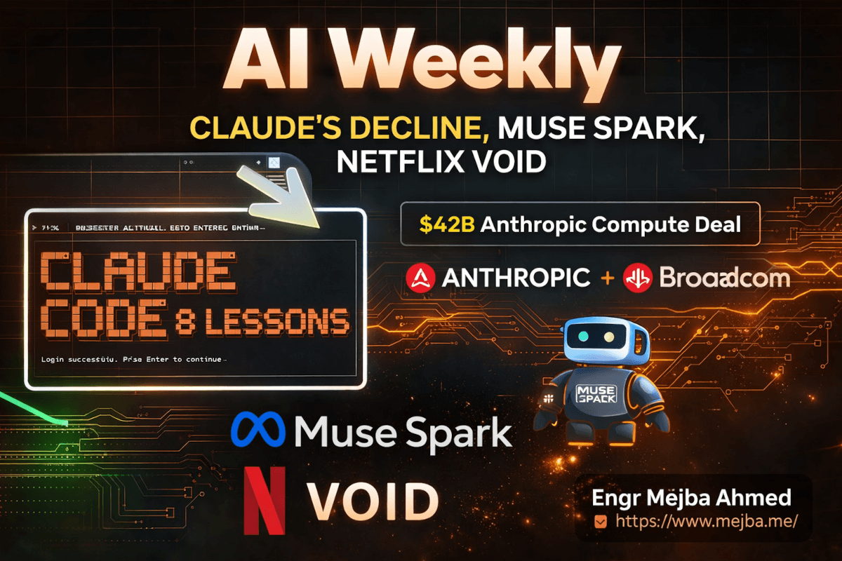 AI Weekly: A Queda do Claude, Muse Spark, Netflix VOID