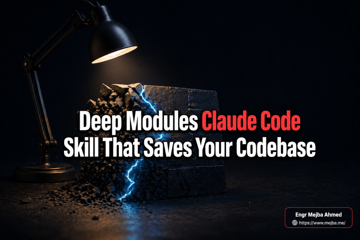 Deep Modules: The Claude Code Skill Saving My Codebase