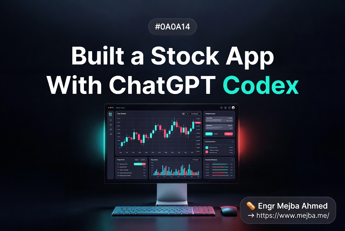 Ich baute eine Aktien-App mit ChatGPT Codex in einer Sitzung