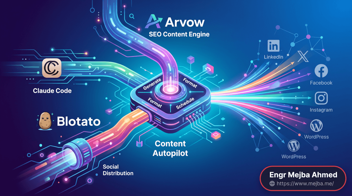 Claude Code Content Autopilot mit Blotato + Arvow