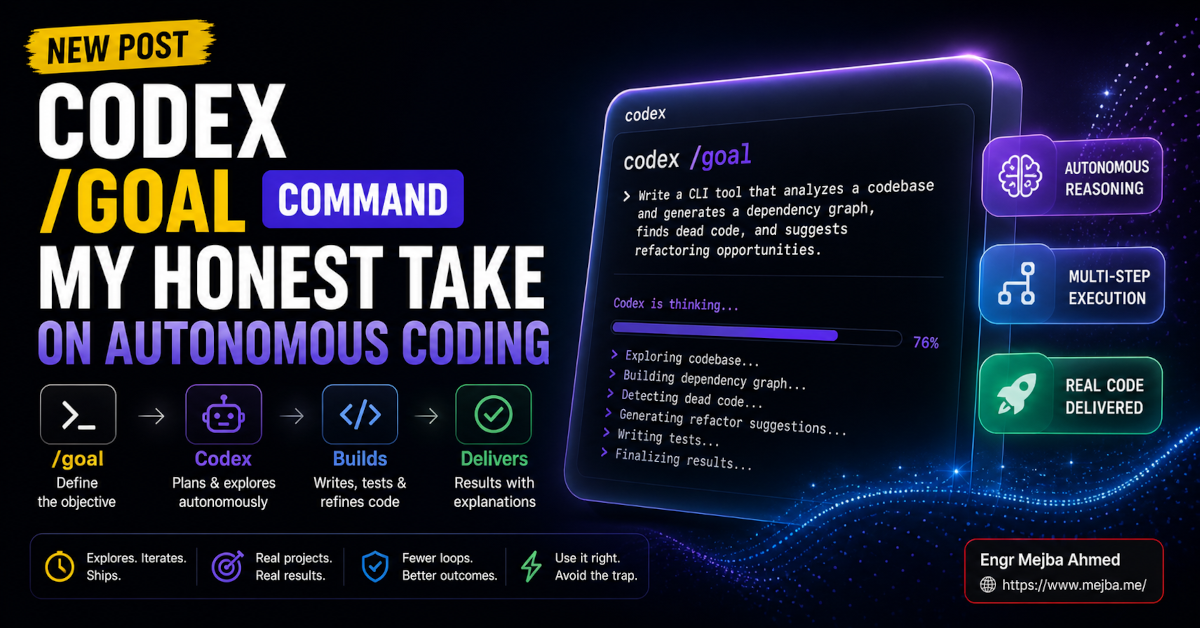 Codex /goal Command: My Honest Take on Autonomous Coding