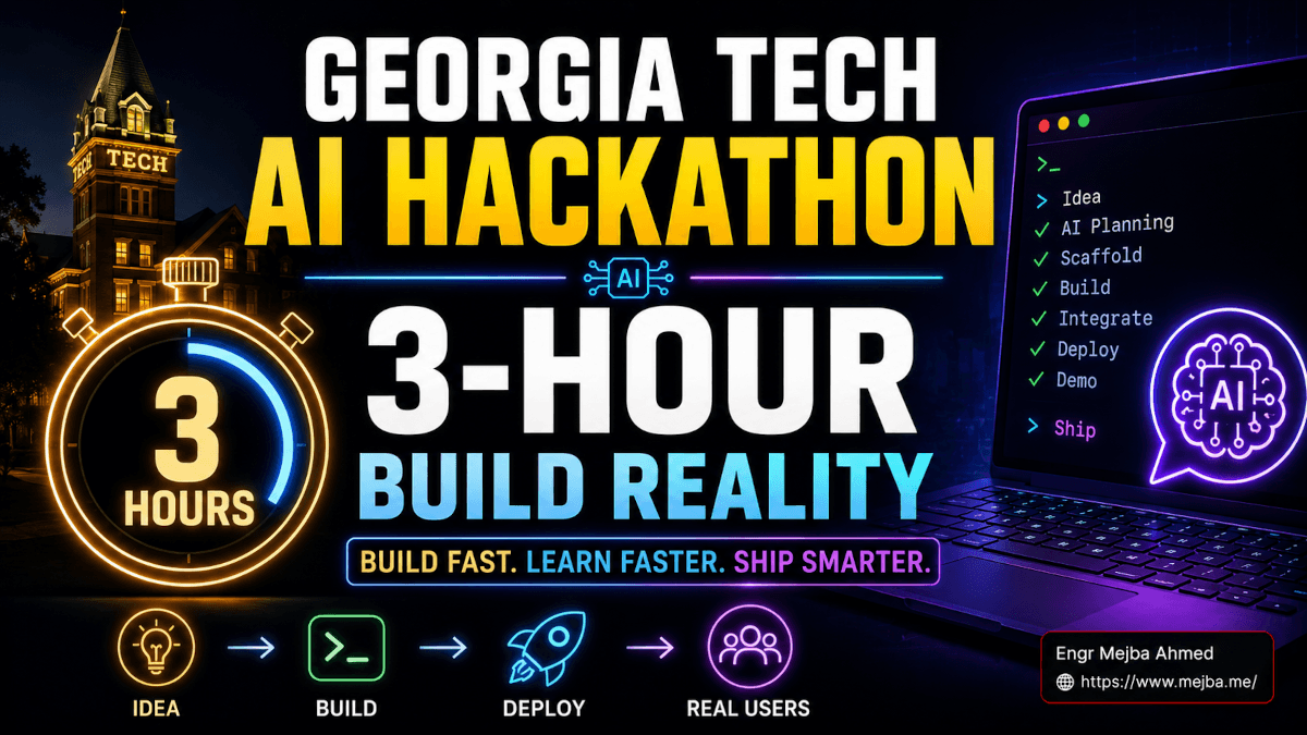 Georgia Tech AI Hackathon: 3-Hour Build Reality