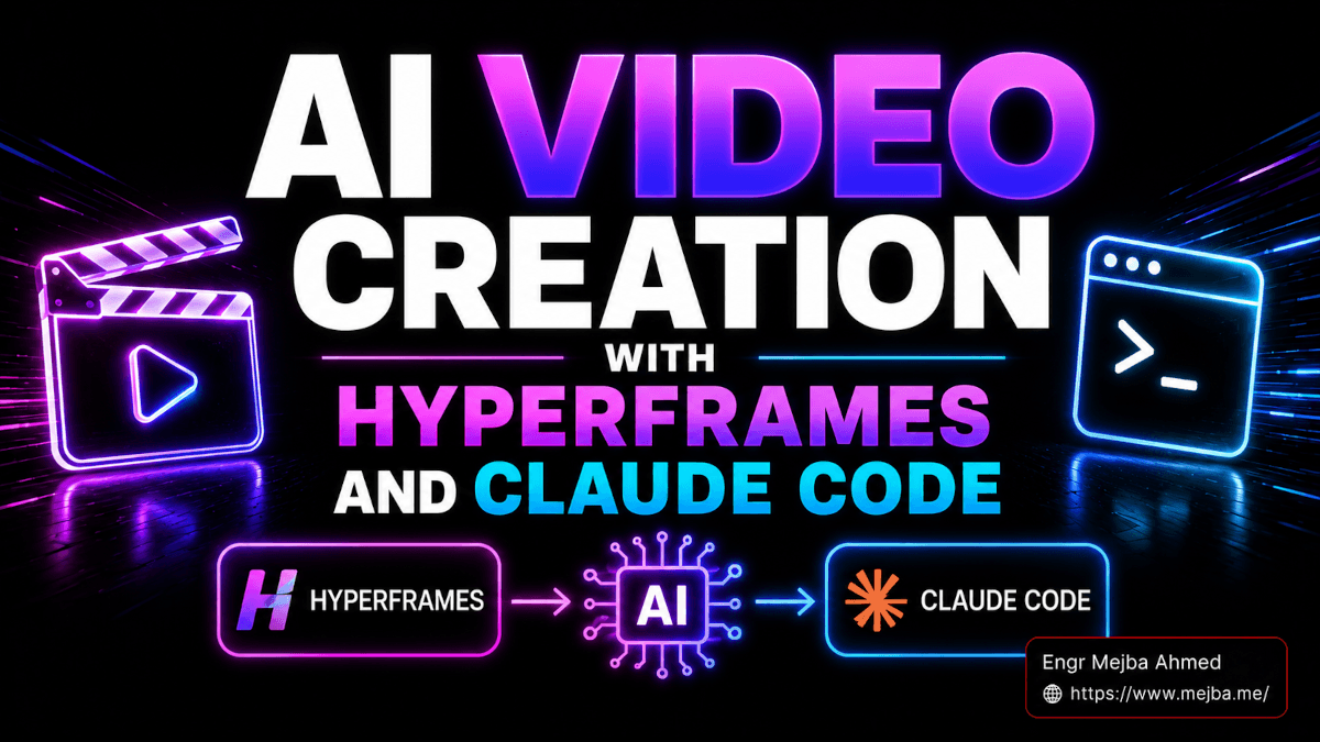 Création vidéo avec AI, Hyperframes et Claude Code