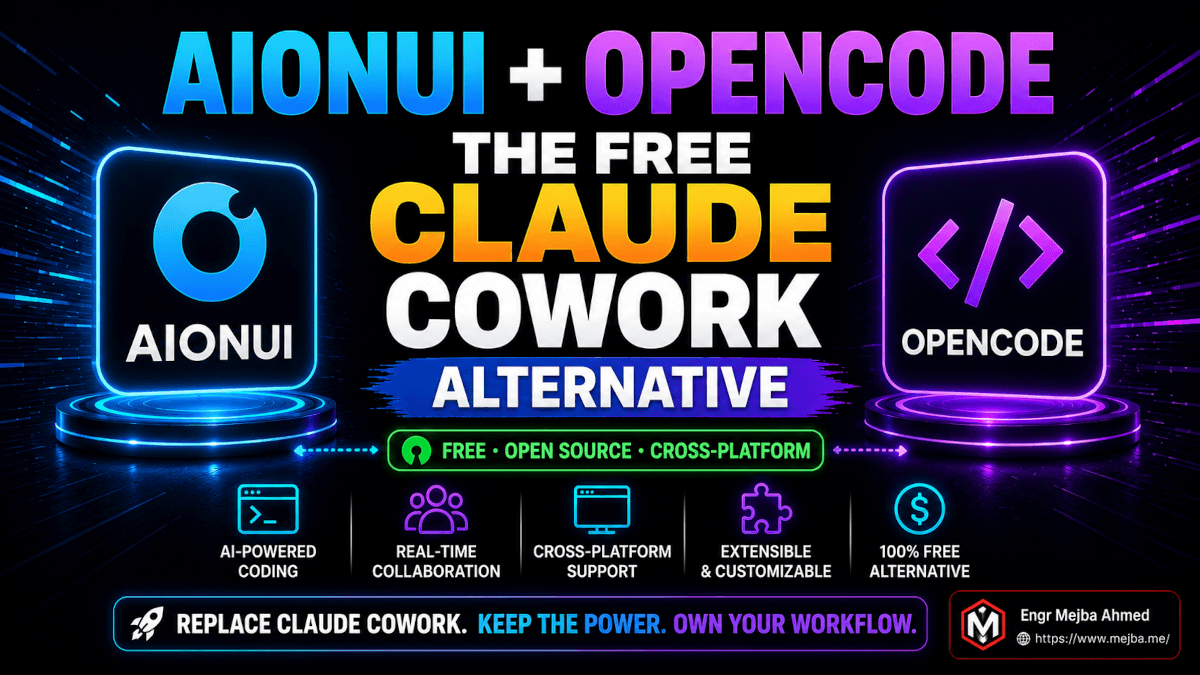 AionUi + OpenCode: The Free Claude Cowork Alternative