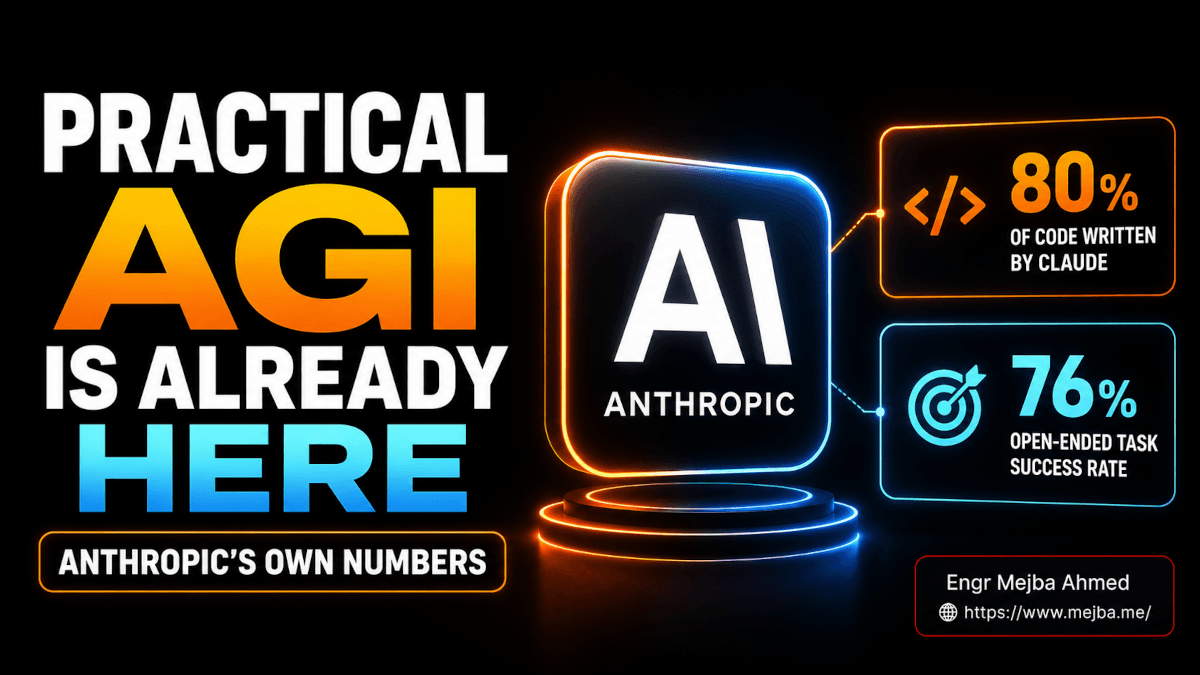 Practical AGI Is Already Here: Anthropic's Own Numbers