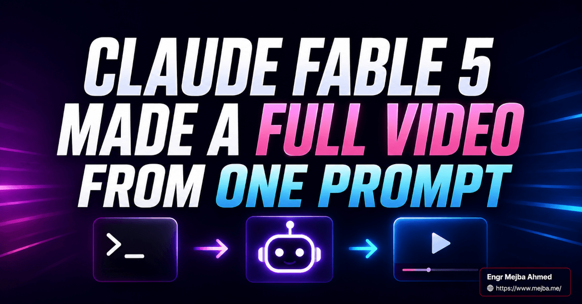 Claude Fable 5 Made a Full Video From One Prompt