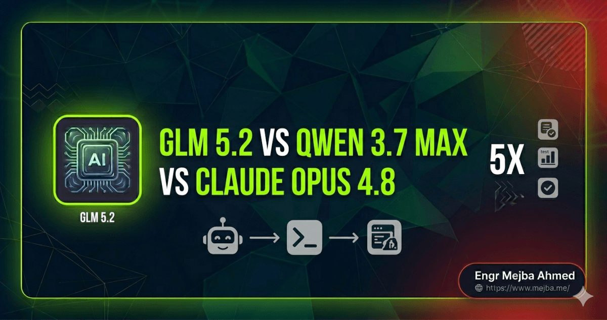 GLM 5.2 vs Qwen 3.7 Max vs Claude Opus 4.8