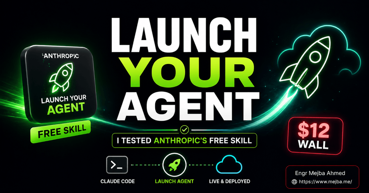 Launch Your Agent: Testei a Skill Gratuita da Anthropic