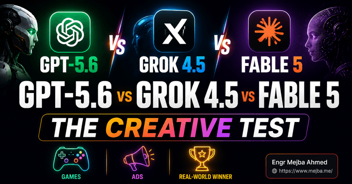 GPT-5.6 vs Grok 4.5 vs Fable 5: The Creative Test