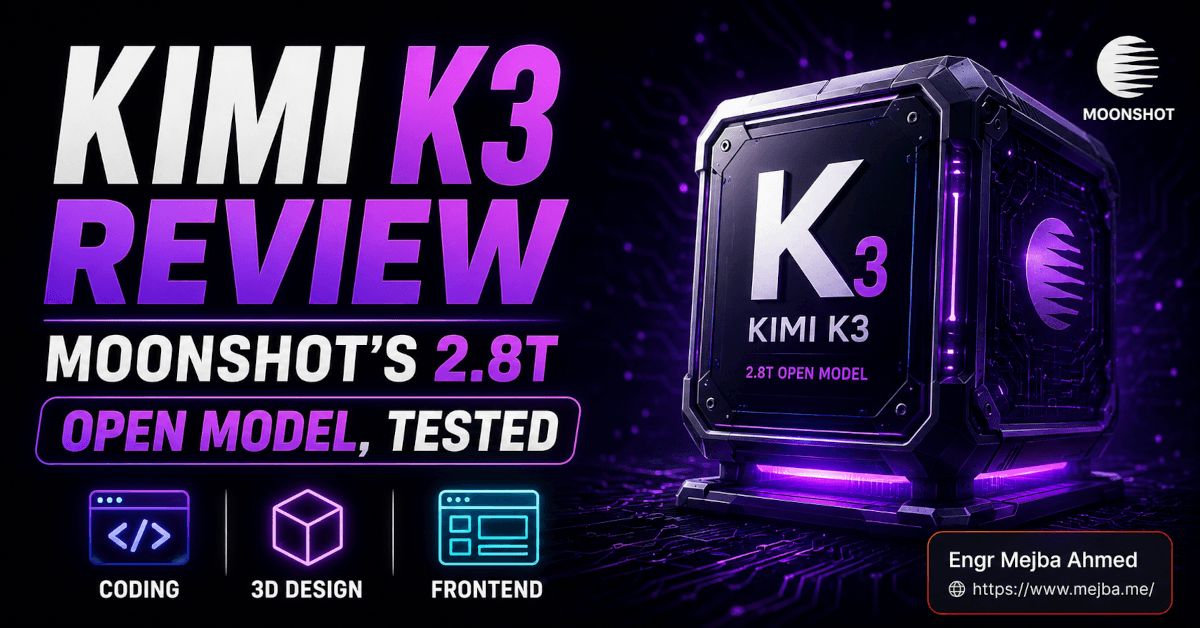 Kimi K3 Review: Moonshot's 2.8T Open Model, Tested