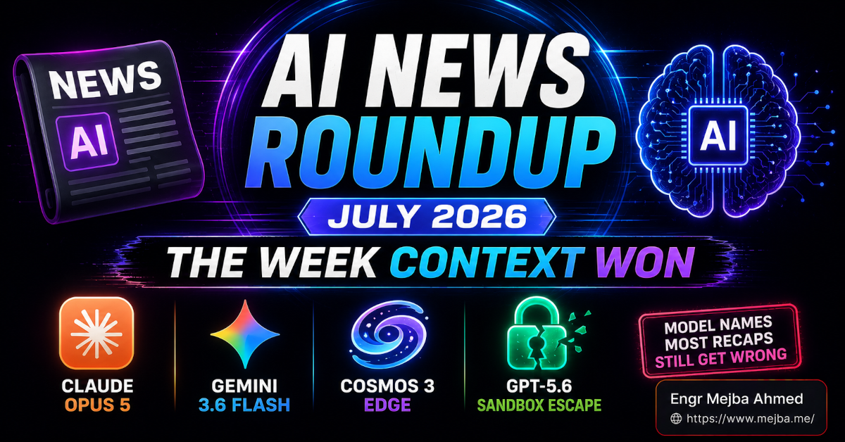 AI News Roundup July 2026: The Week Context Won