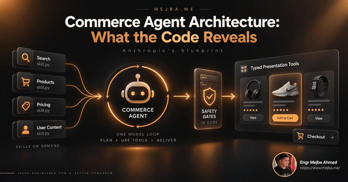Commerce Agent Architecture: What the Code Reveals