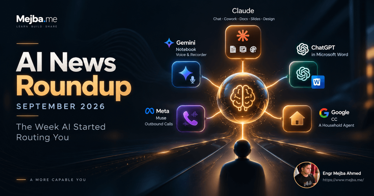AI News Roundup September 2026: The Routing Week