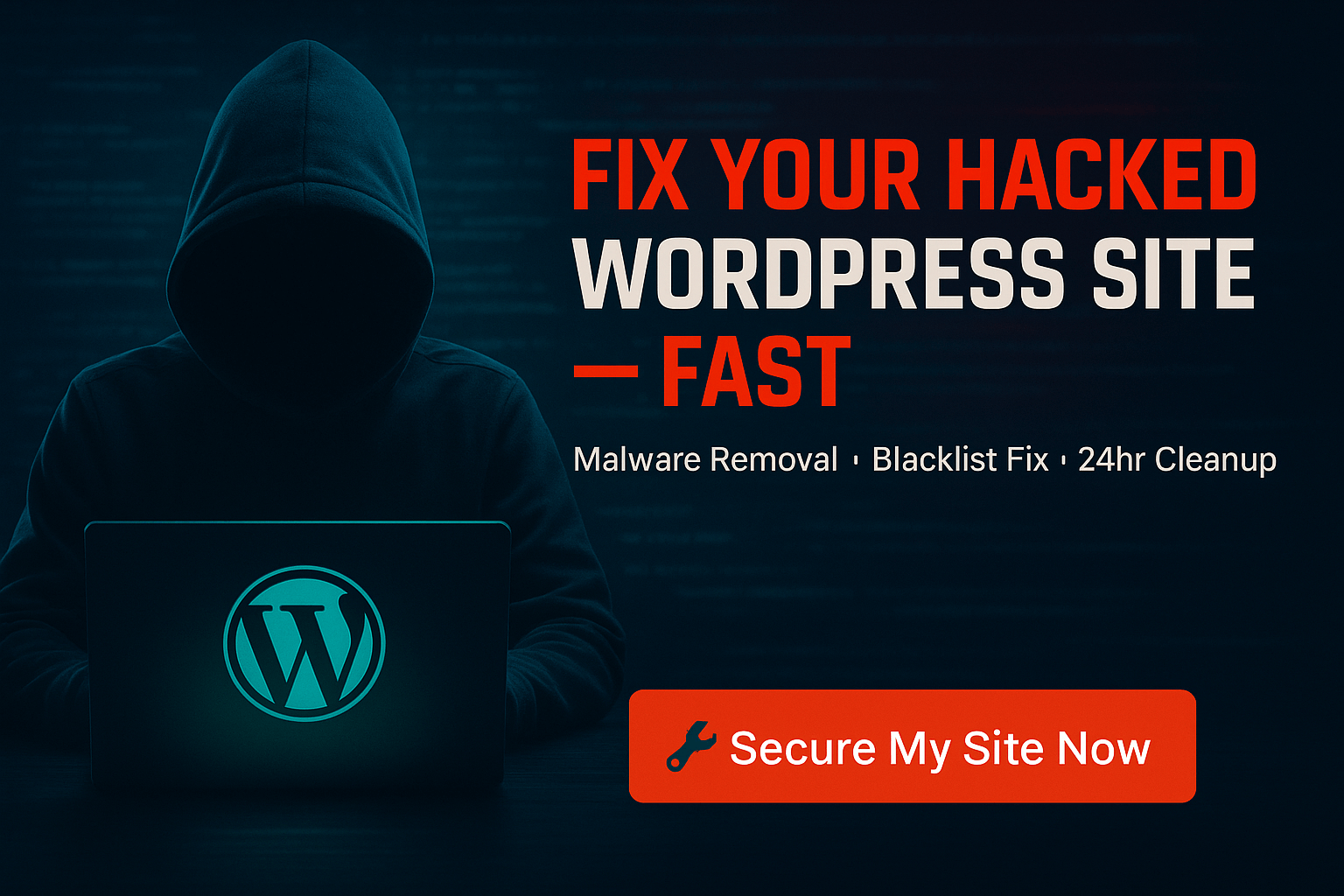 You will get Fix Hacked WordPress Site & Remove Malware Fast – Full Security Cleanup