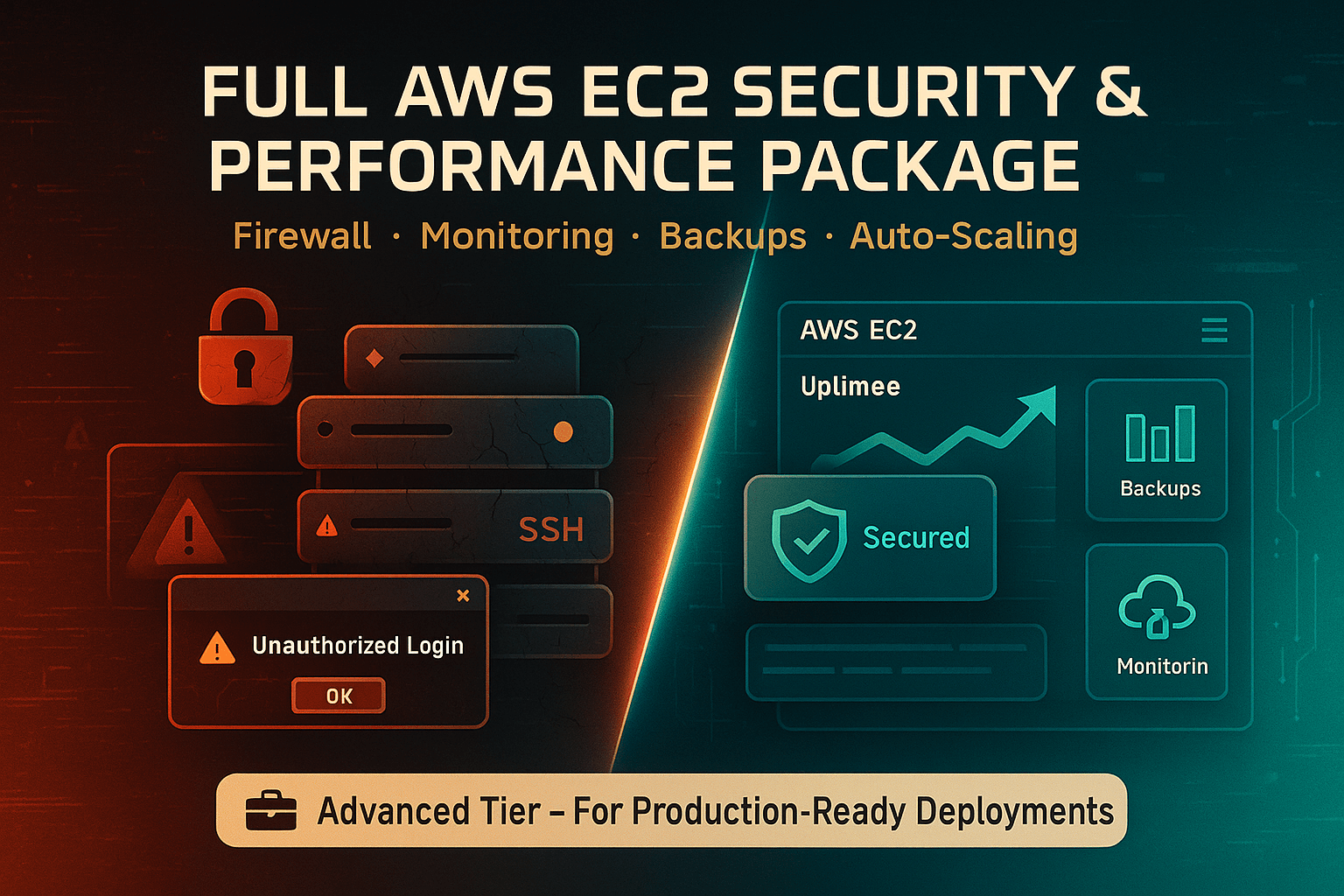 You will get Secure & Optimize Your AWS EC2 Linux Server with SSH & Firewall Setup