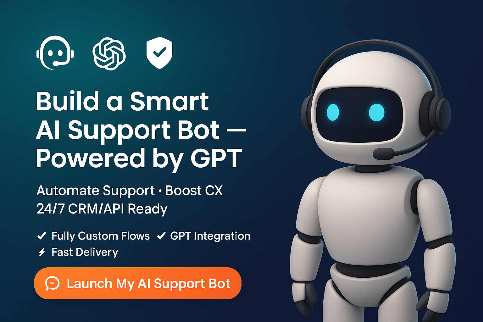 I will build a custom ai support agent for your business