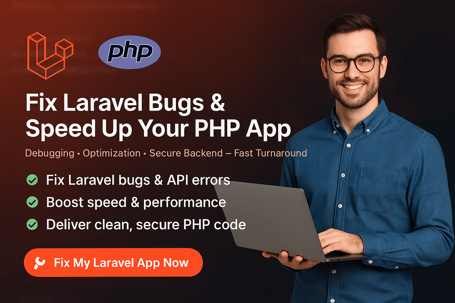 I will fix laravel bugs and optimize performance as your PHP developer