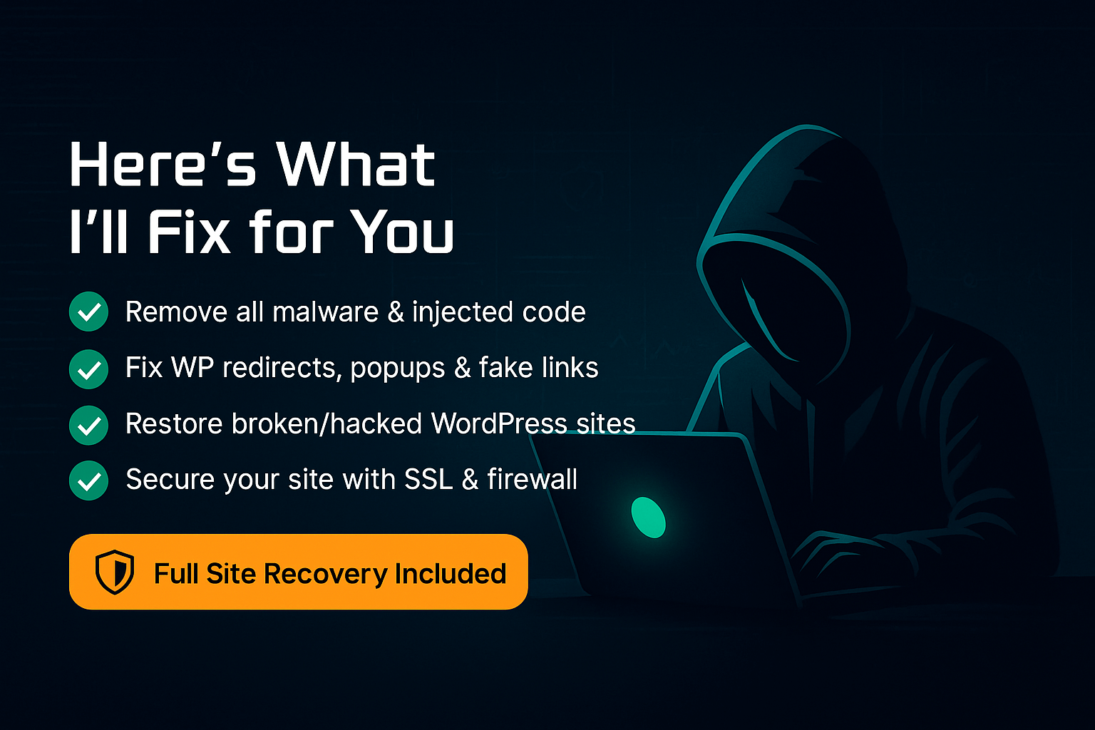 I will remove malware and fix your hacked wordpress website in 24 hours