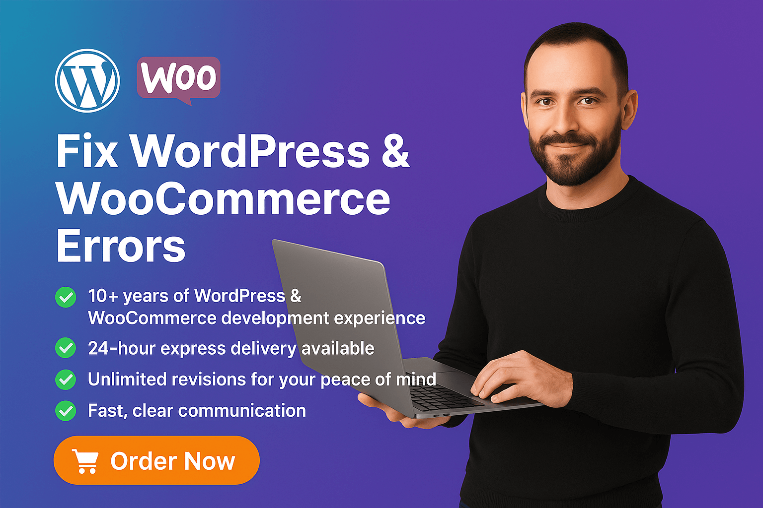 I will fix wordpress, woocommerce bugs, critical errors, CSS and PHP issues fast