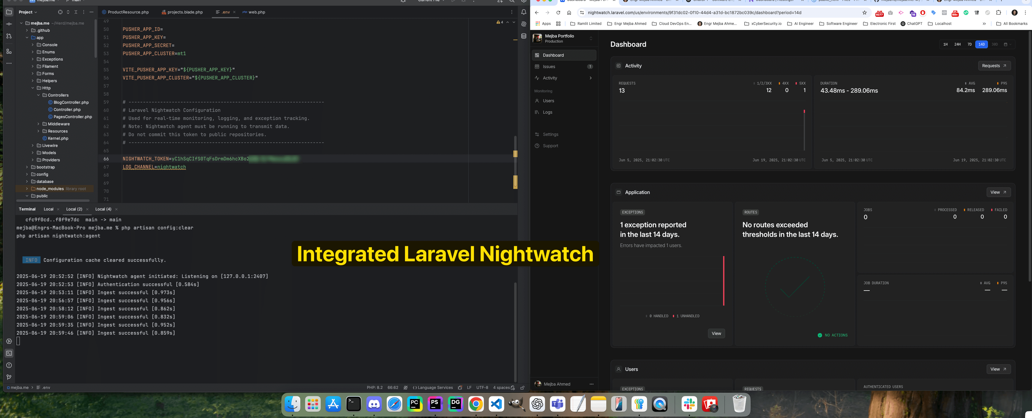  Integrate Laravel Nightwatch