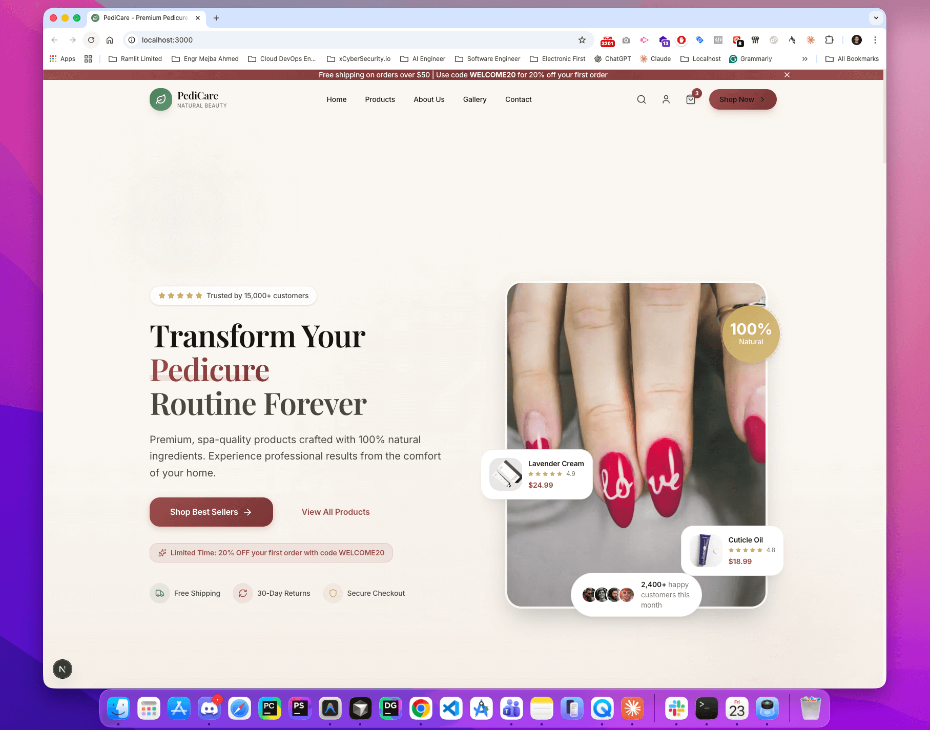 PediCare - Premium Pedicure E-Commerce Website 