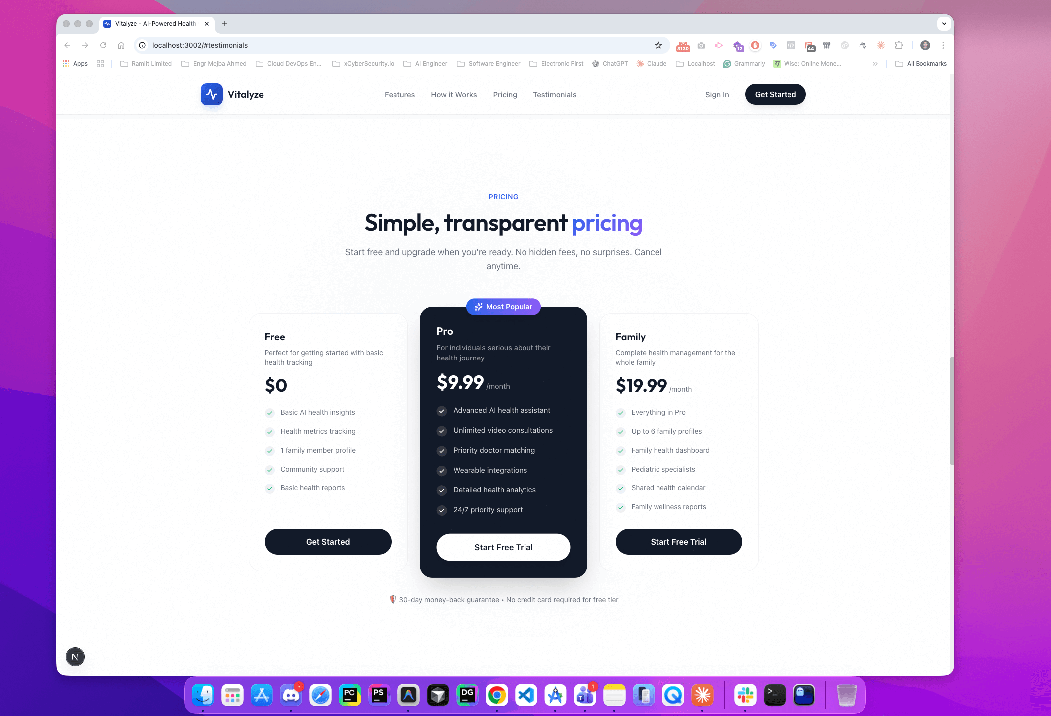 Vitalyze - AI-Powered Health Companion Landing Page  - Screenshot 4