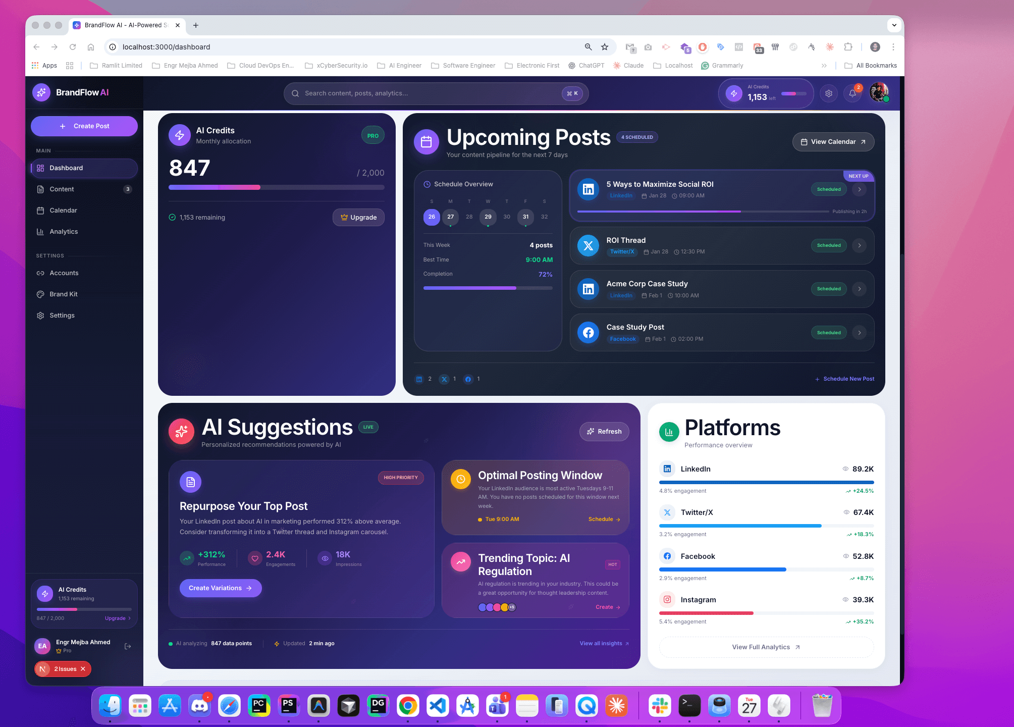  BrandFlow AI - Social Media Automation Platform - Screenshot 6