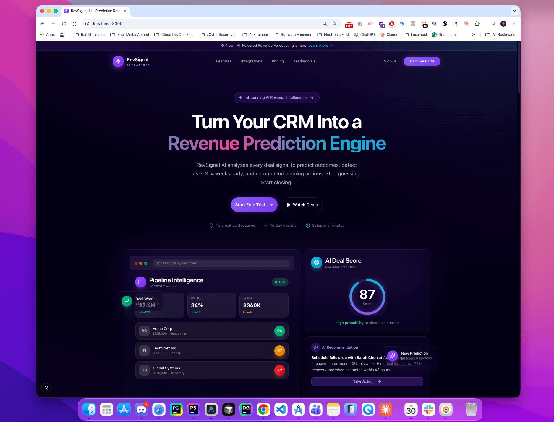  RevSignal AI — Predictive Revenue Intelligence Platform 