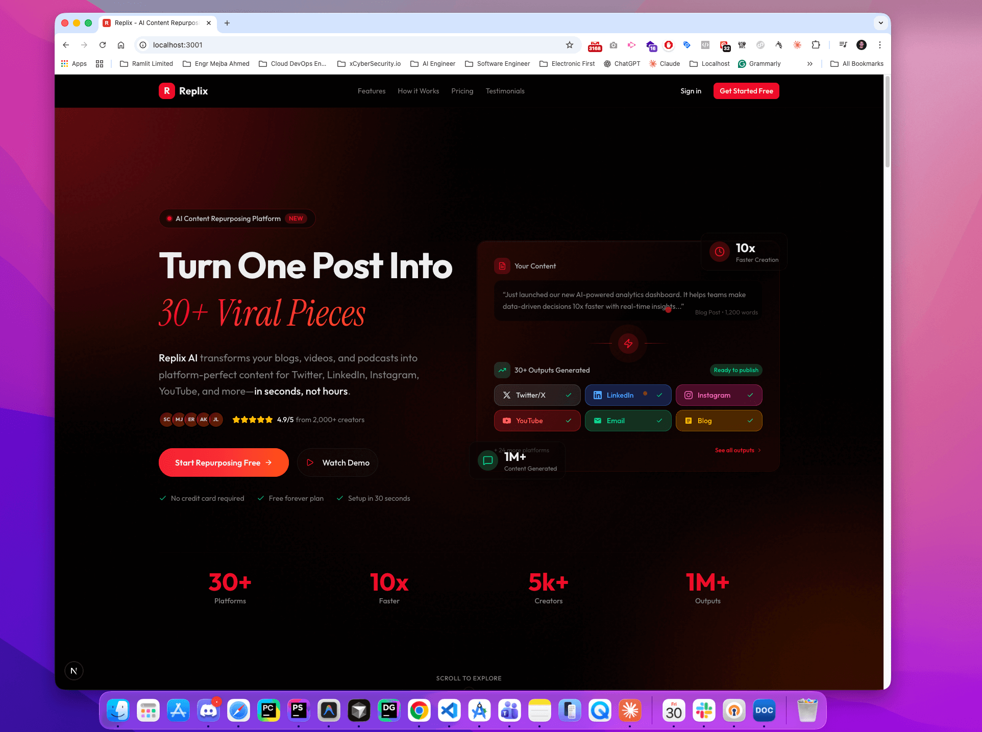 Replix - AI-Powered Content Repurposing Platform