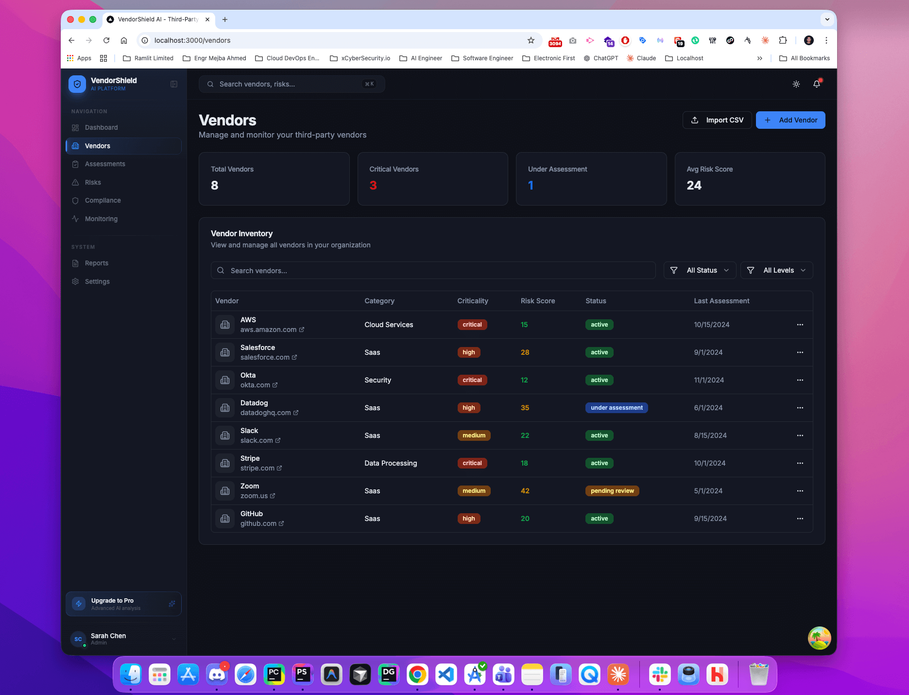VendorShield AI — Third-Party Risk Management Platform - Screenshot 6