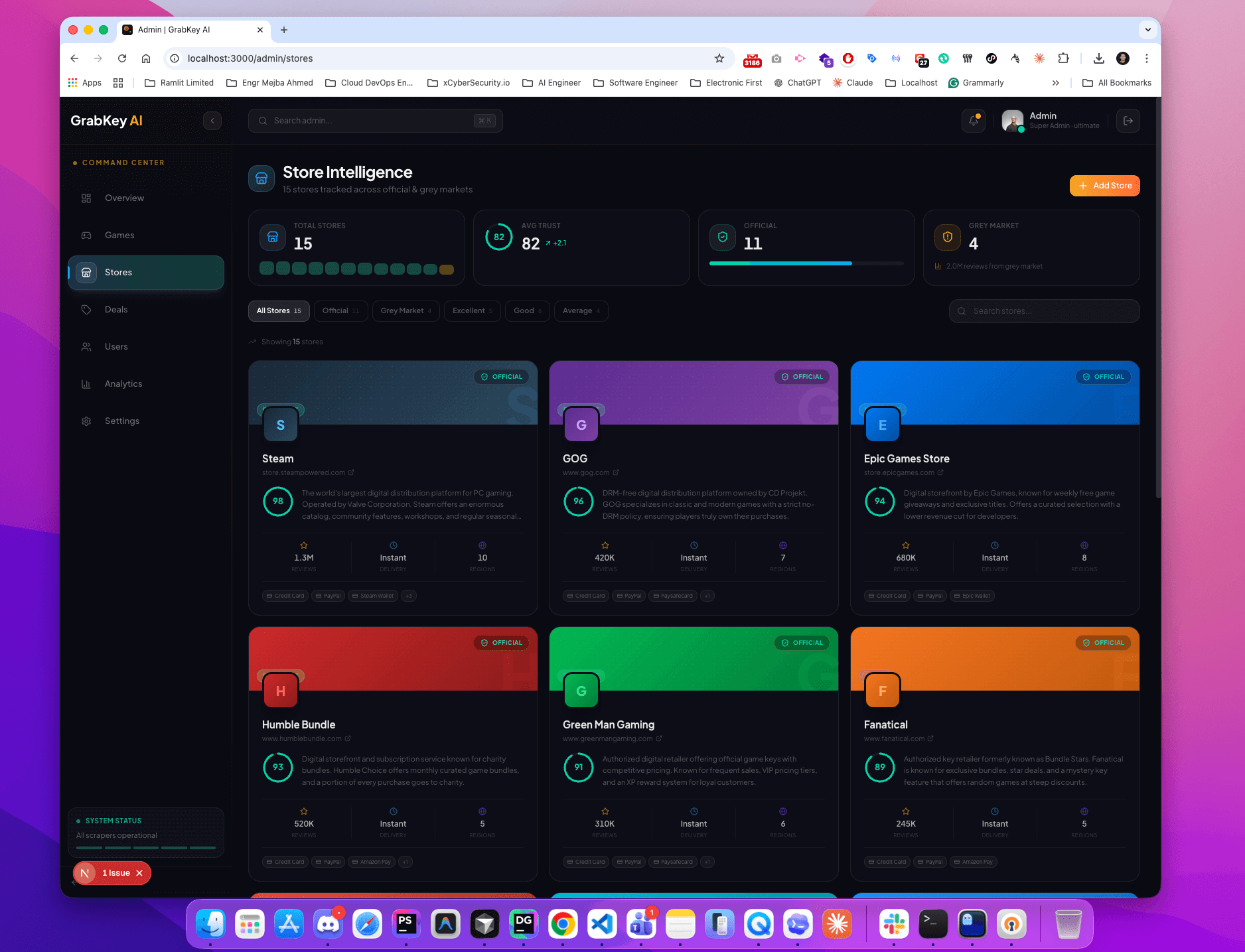 Building the Command Center: GrabKey AI Admin Dashboard - Screenshot 3