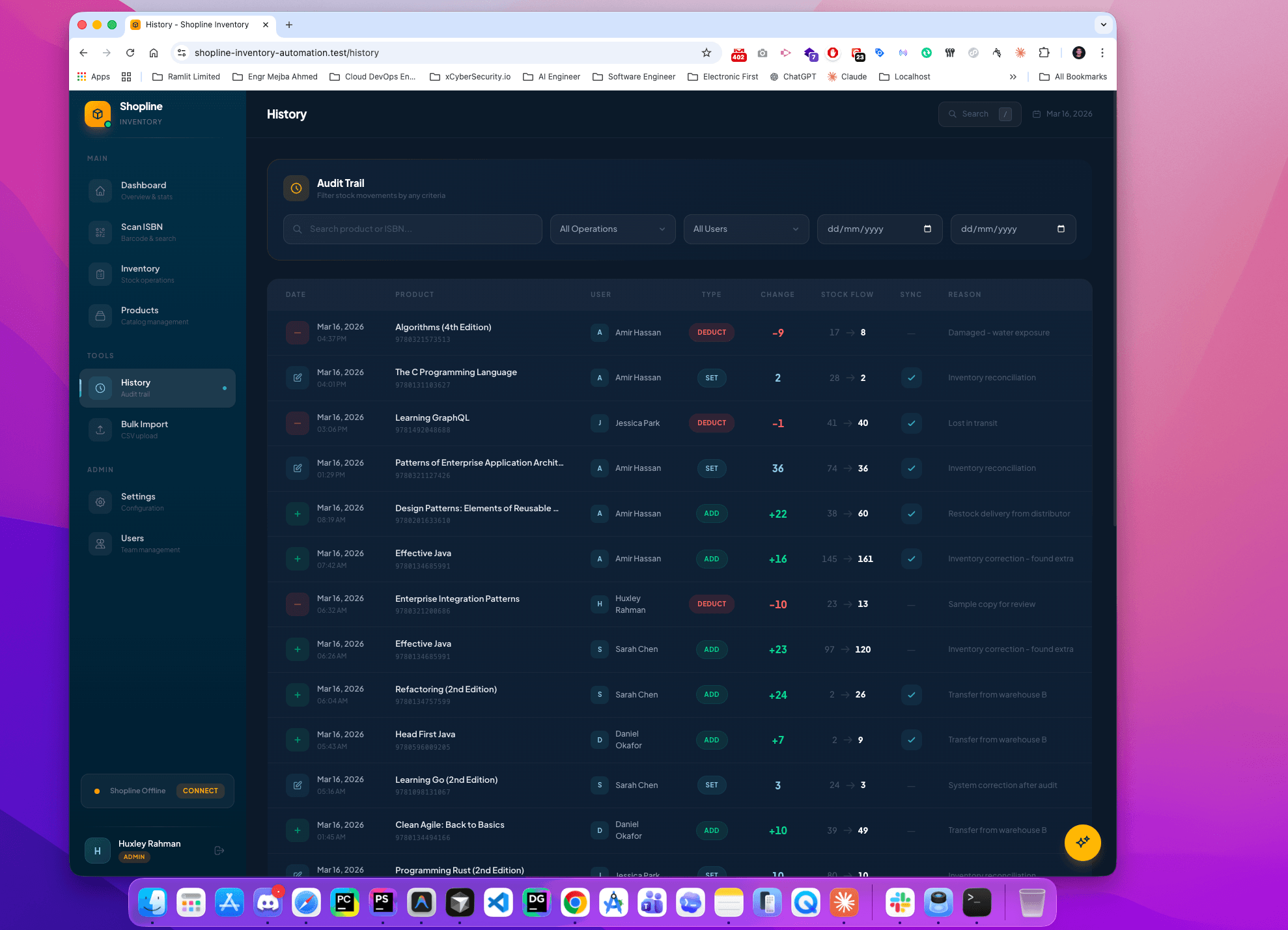 Shopline Inventory Automation System — AI-Powered Book Inventory Management Platform - Screenshot 5