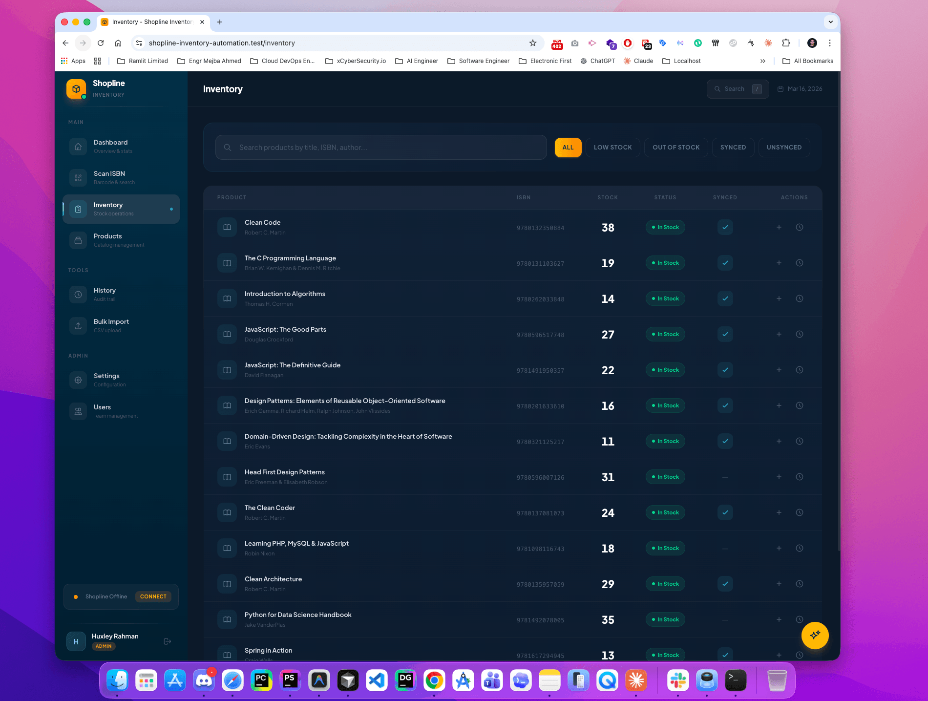 Shopline Inventory Automation System — AI-Powered Book Inventory Management Platform - Screenshot 6