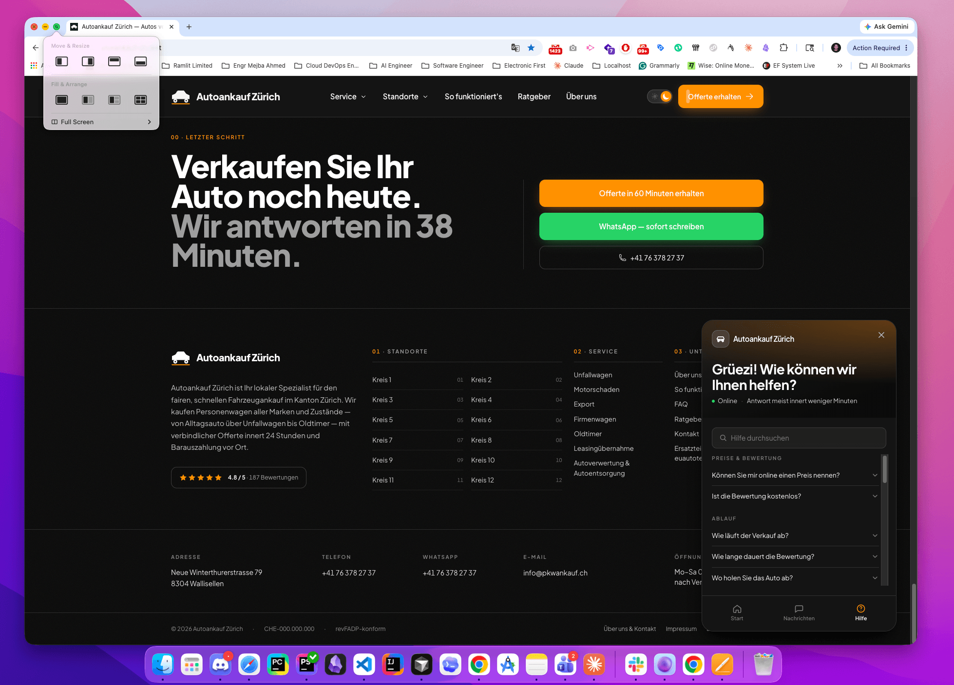 Autoankauf Zürich — Swiss Car-Buying Platform with Laravel 13 + Filament 5 - Screenshot 4