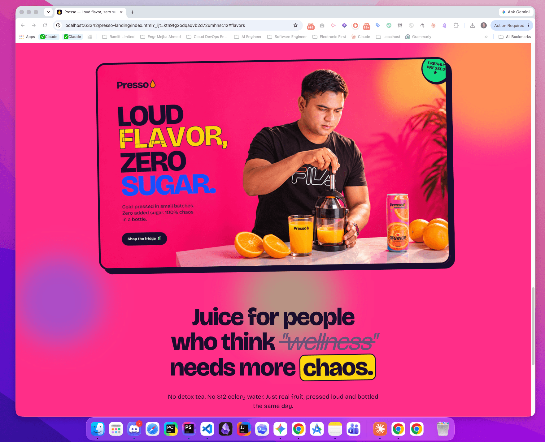 Presso — AI-Verified Landing Page with Live Browser Testing - Screenshot 3