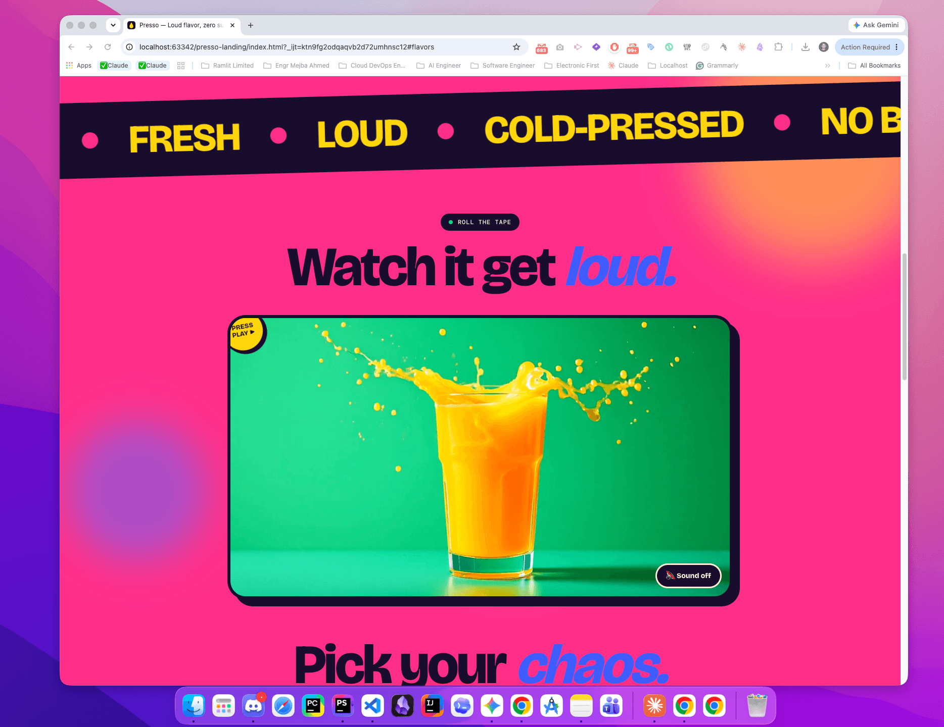 Presso — AI-Verified Landing Page with Live Browser Testing - Screenshot 4