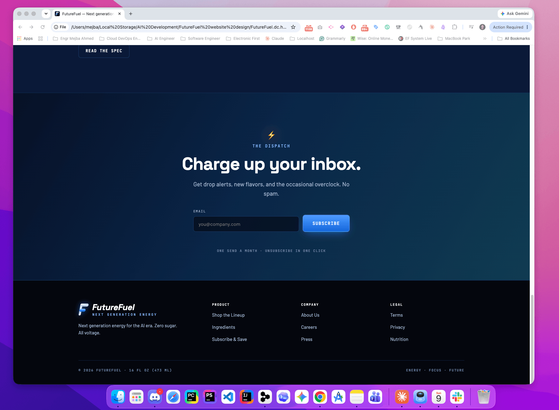 FutureFuel — AI-Built Energy Drink Storefront - Screenshot 5